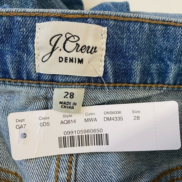 J.crew Womens Stovepipe Jeans size 28 NWT - Picture 3 of 11